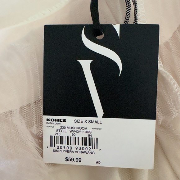 🆕 Simply Vera Vera Wang Soft Layered Tiered Tulle Maxi Skirt in Mushroom XS - Picture 11 of 14